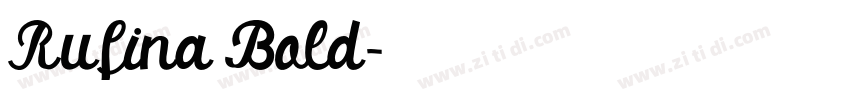 Rufina Bold字体转换